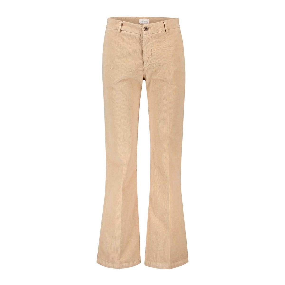 PANTALONI FLARE IN VELLUTO A RIGHE THEA DONNA