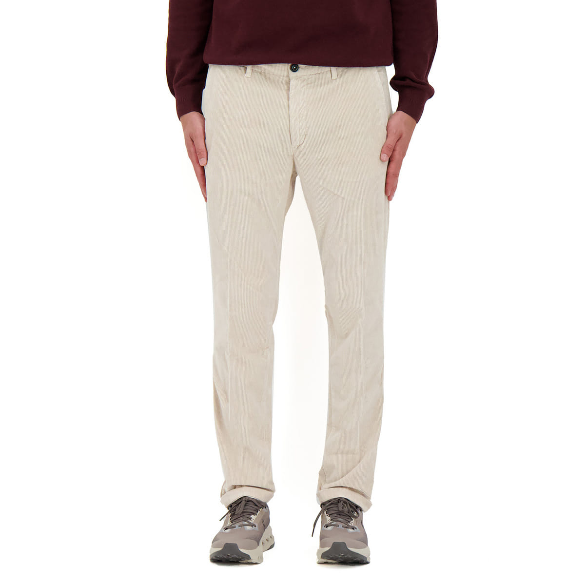 PANTALONE CHINO IN VELLUTO 750 RIGHE LENNY