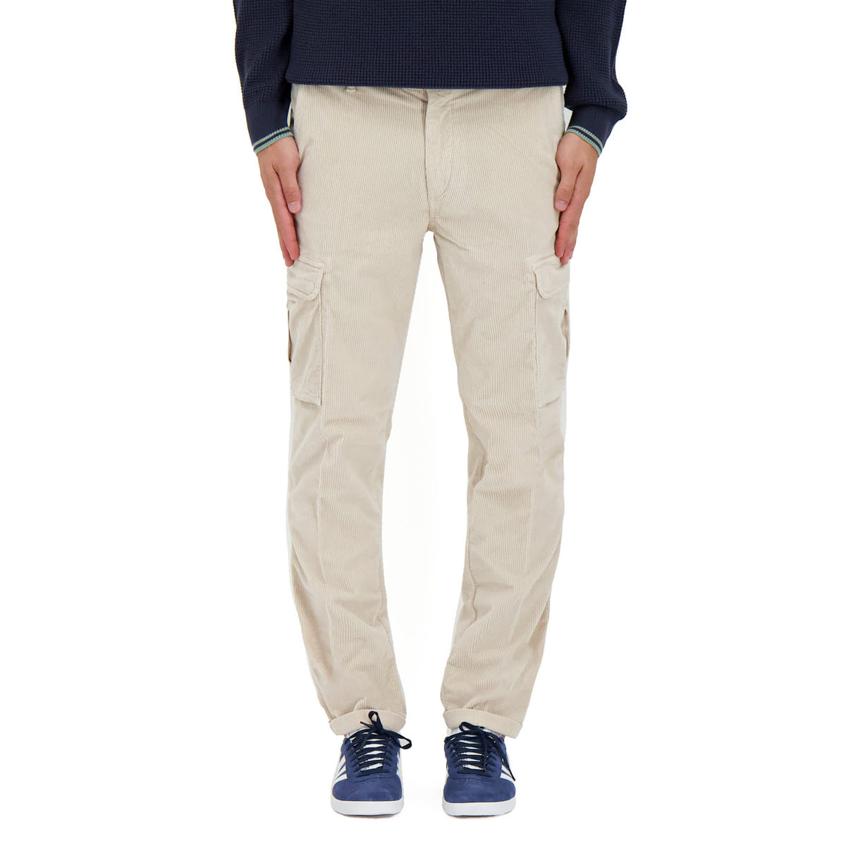 PANTALONE CARGO AIKO VELLUTO VINTAGE