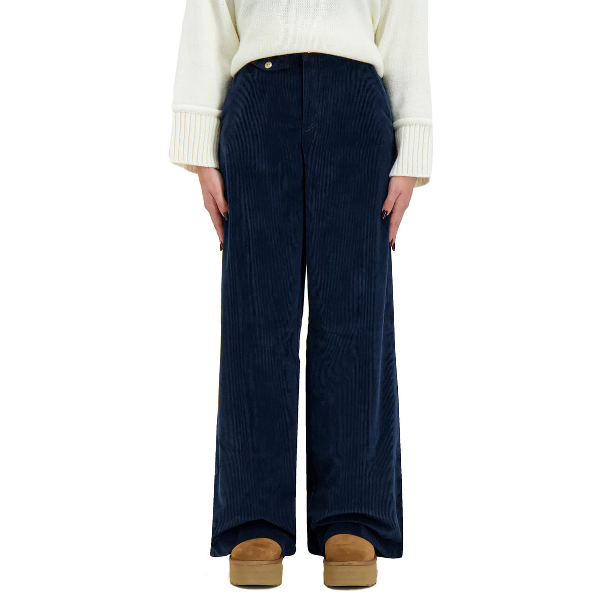 PANTALONE FLARE TESSUTO ROCCIA LUISA DONNA