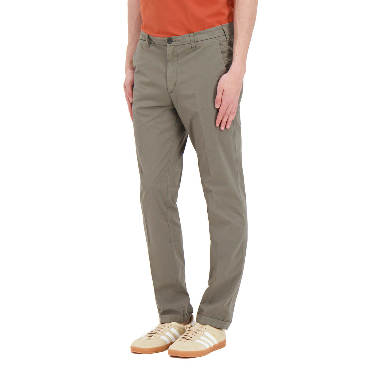 PANTALONE CHINO IN POPLINE STRETCH LENNY