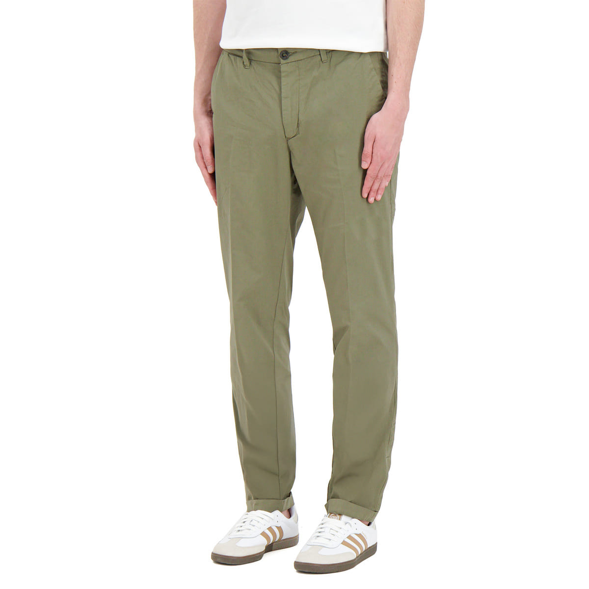 PANTALONE CHINO IN POPLINE STRETCH LENNY