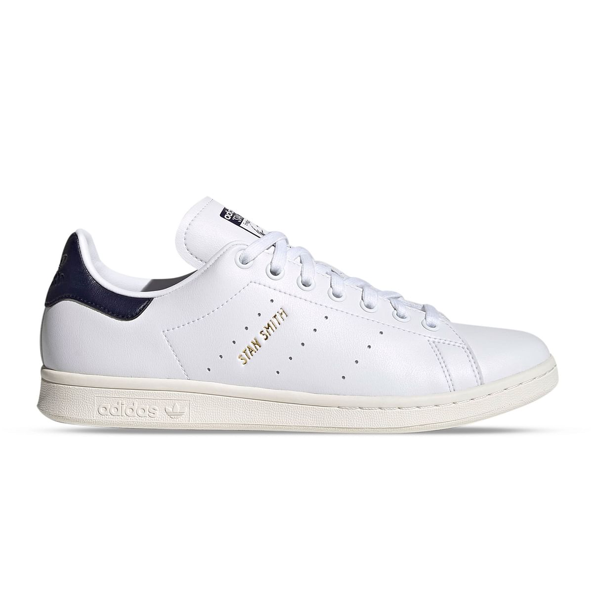 Adidas white and navy stan smith on sale