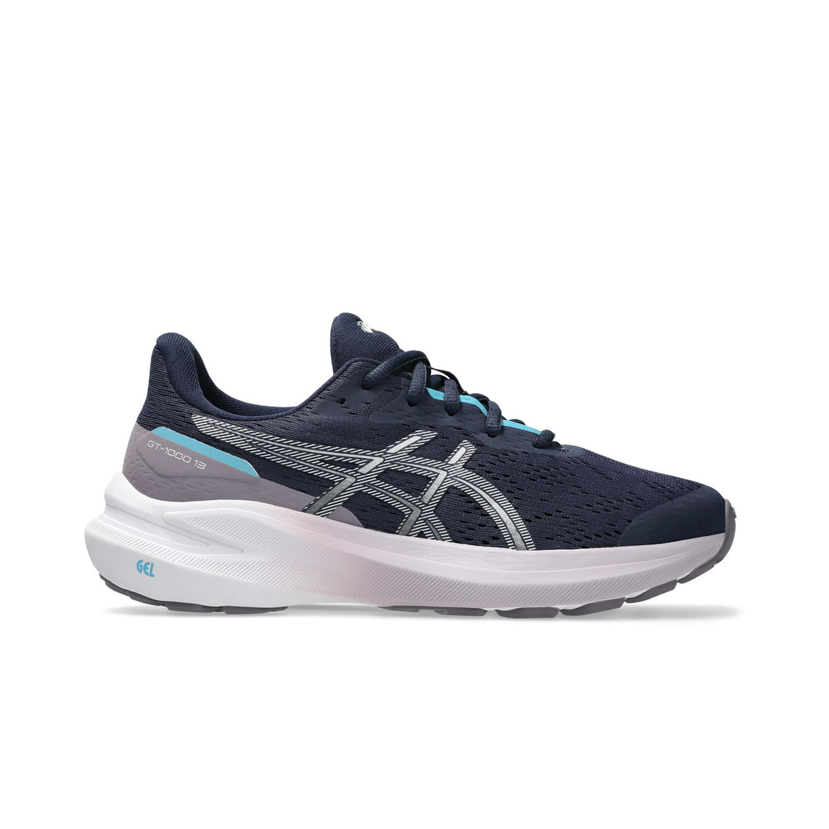 Asics Para Mujer/NiñA. 1014A343 Zapatillas Gt-1000 13 Marino (37.5), Plano, Cordones, Casual, Deportivo, Running, Multideporte, Moda Infanti-image