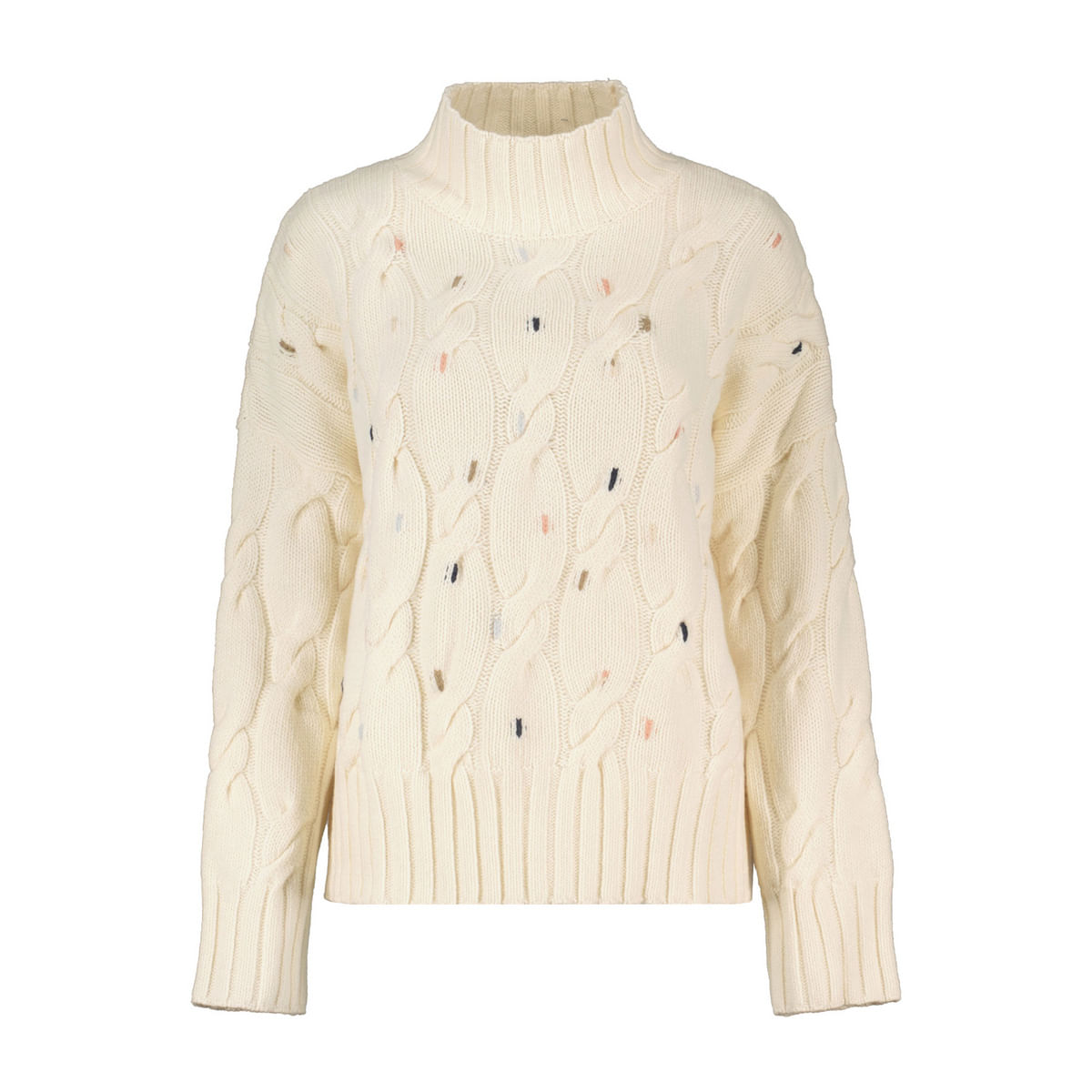 MAGLIONE DOLCEVITA A TRECCE FLEUR DONNA