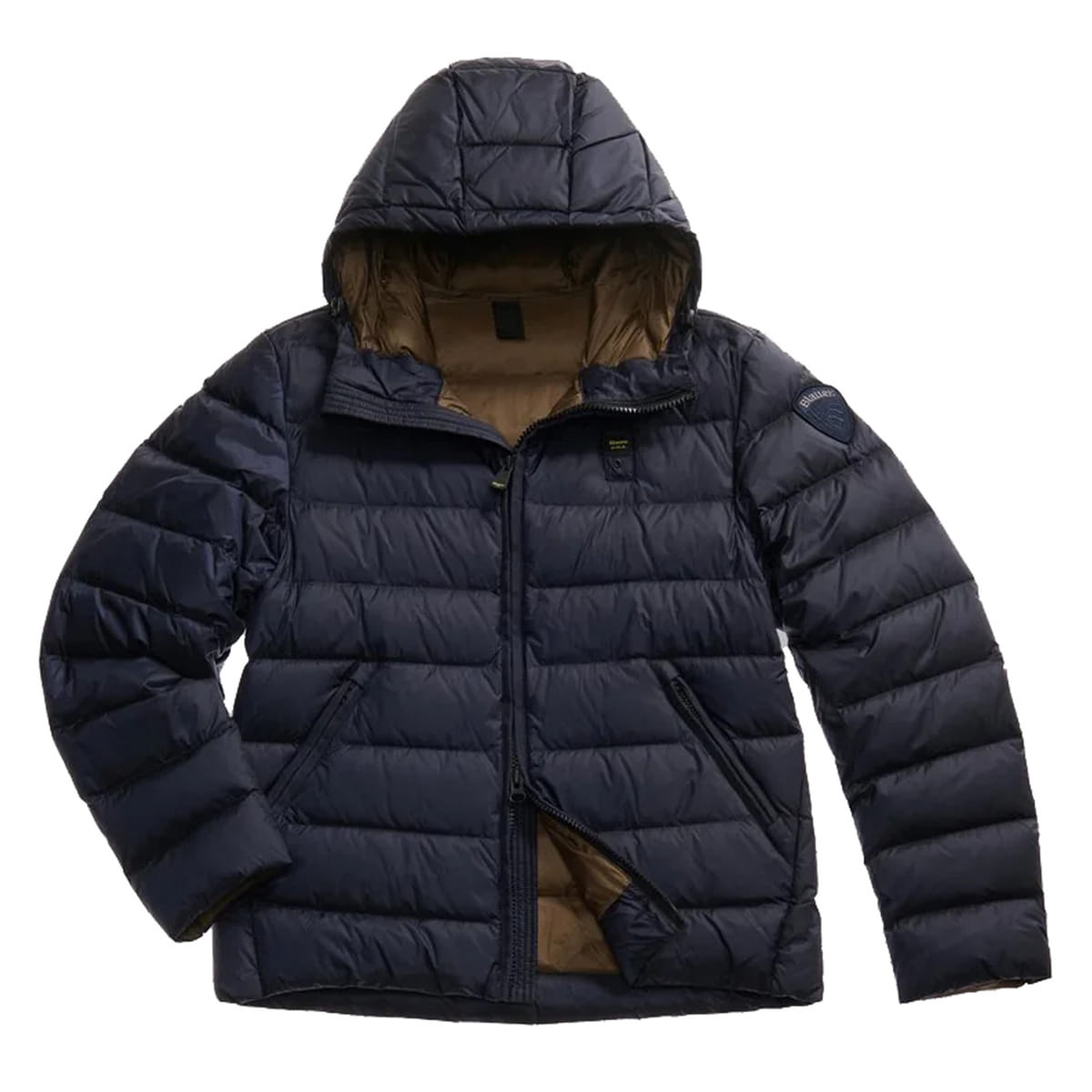 Blauer Piumino Con Cappuccio Acton (It, Testo, M, Regular, Regular, Blu)