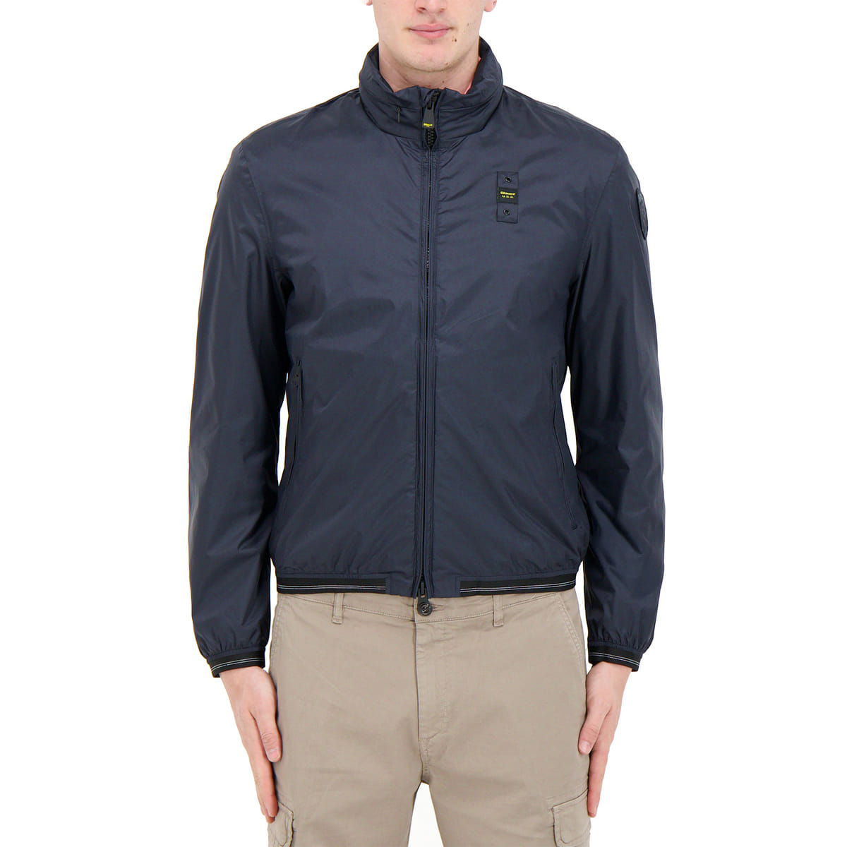 Bomber In Nylon Oxford Domock