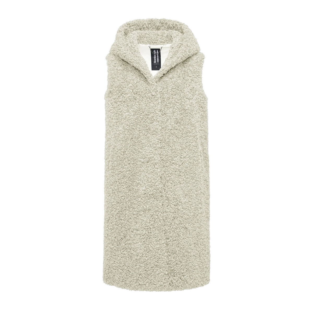 GILET TEDDY CON CAPPUCCIO DONNA