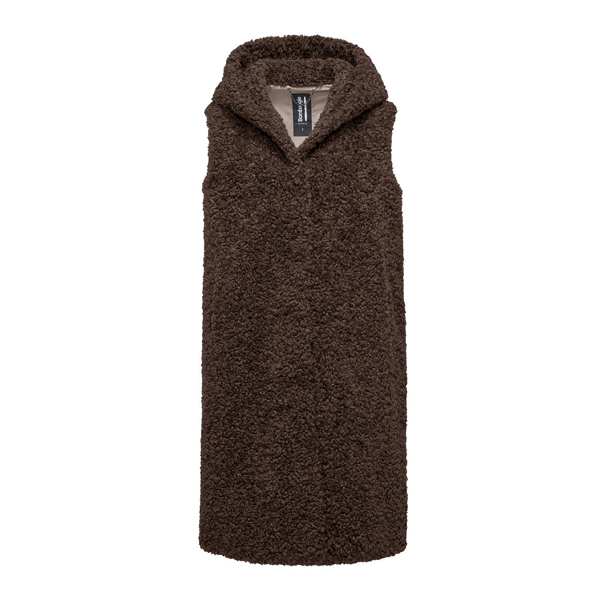 GILET TEDDY CON CAPPUCCIO DONNA