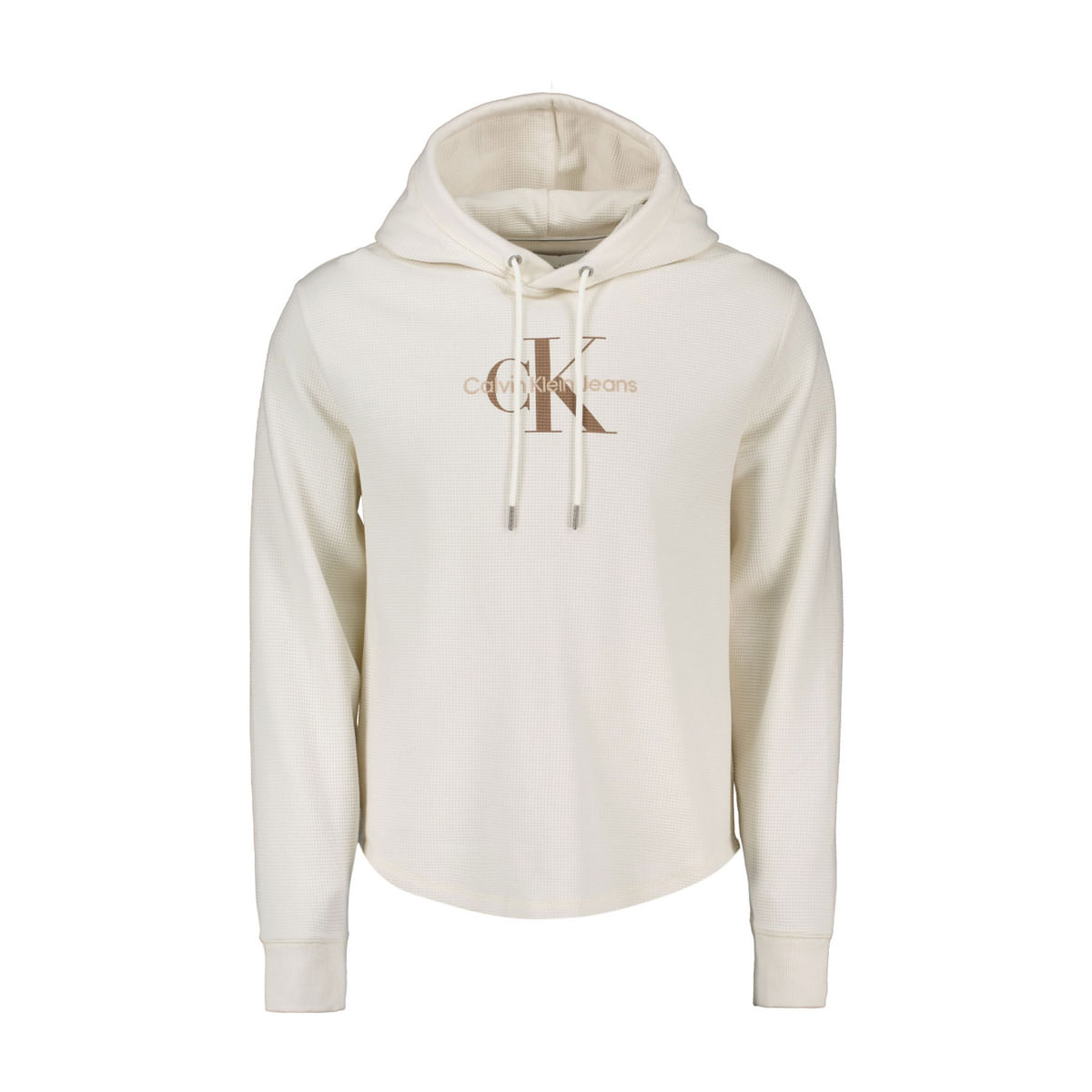 FELPA CON CAPPUCCIO LOGO WAFFLE