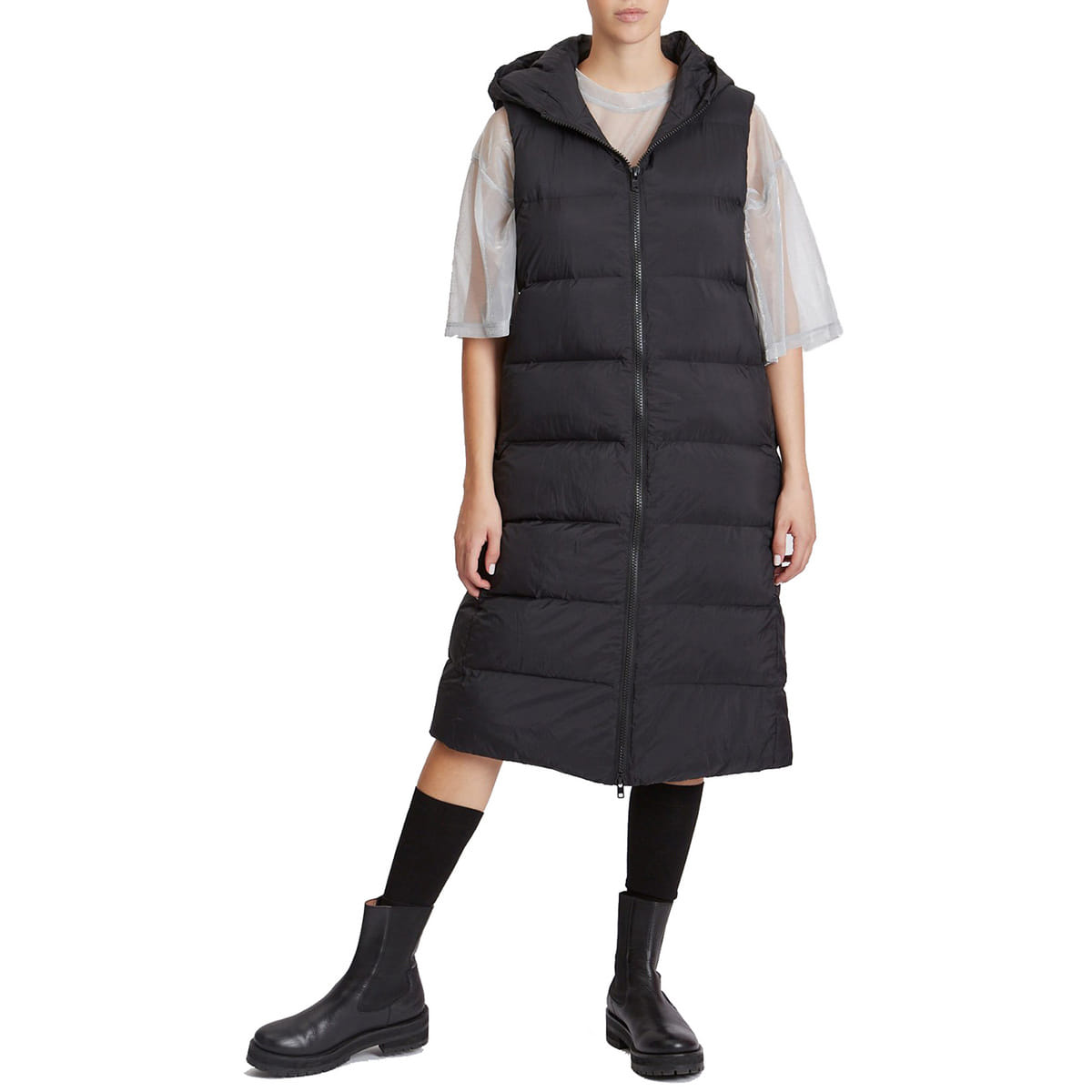 PIUMINO LUNGO SMANICATO AGATHE DONNA