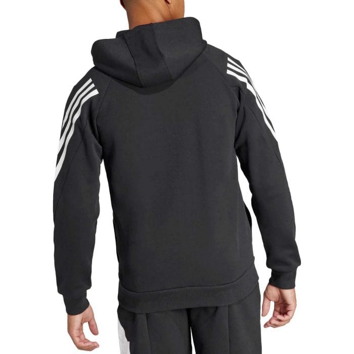 ADIDAS FELPA FULL ZIP CON CAPPUCCIO FUTURE ICONS STRIPES