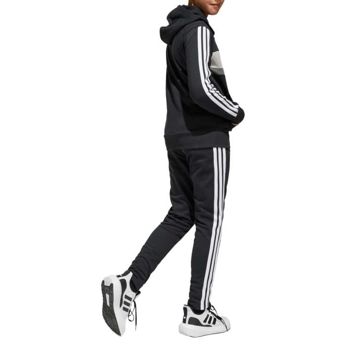 ADIDAS TUTA TIBERIO FELPATA BAMBINO 050991101_20 BLACK/WHITE