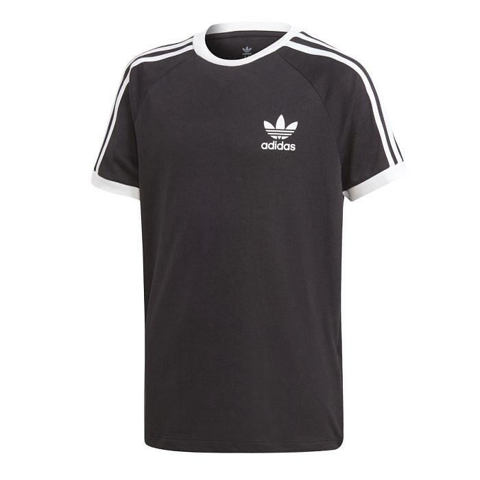 ADIDAS ORIGINALS T SHIRT 3 STRIPES BAMBINO 037814901 02 BLACK WHITE Maglia Abbigliamento Bambino Moda
