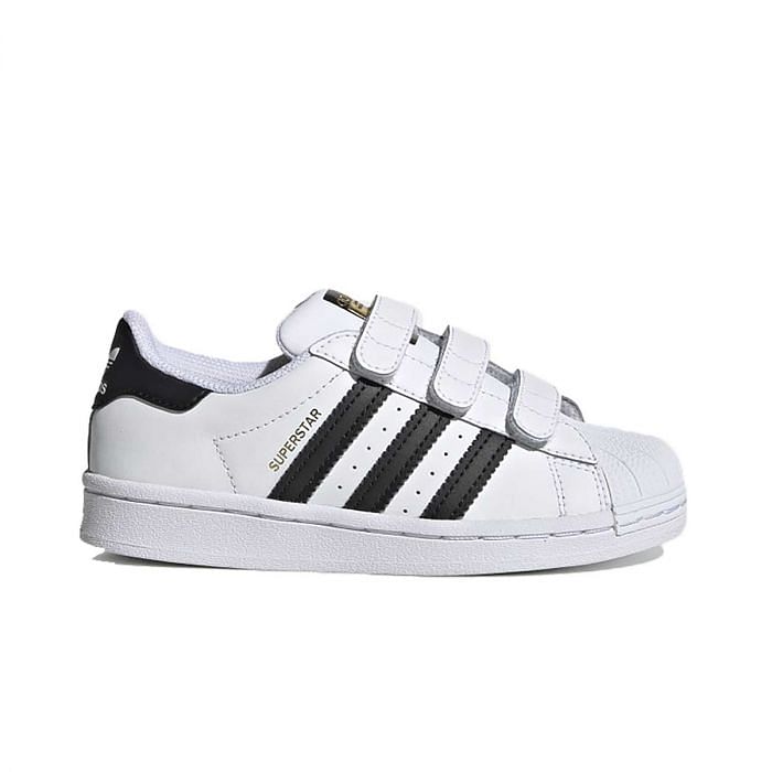 ADIDAS ORIGINALS SUPERSTAR VELCRO BAMBINO 040881601 38 WHITE BLACK Tutte Sneaker Scarpe