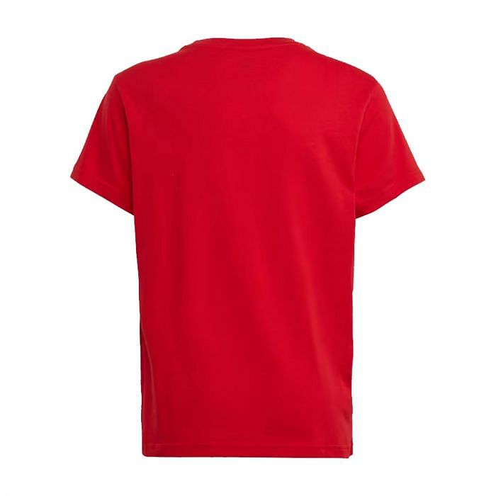 Adidas red trefoil shirt discount