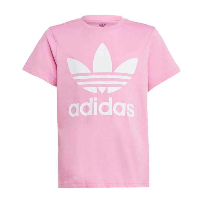 ADIDAS ORIGINALS T SHIRT TREFOIL BAMBINA 047976801 PINK PINK WHITE Maglia Abbigliamento Bambino Moda