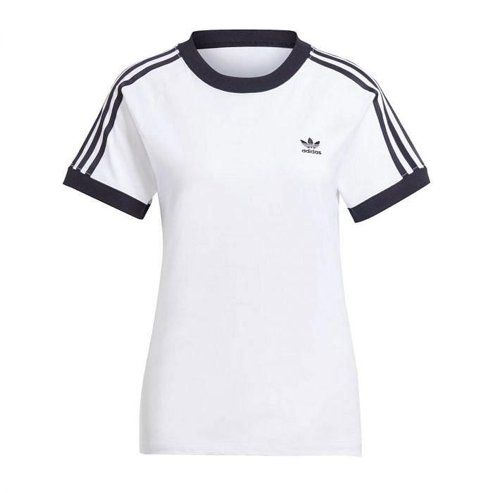 ADIDAS ORIGINALS T SHIRT 3 STRIPES DONNA 047979101 WHT WHITE Maglie Sport Style Donna Moda
