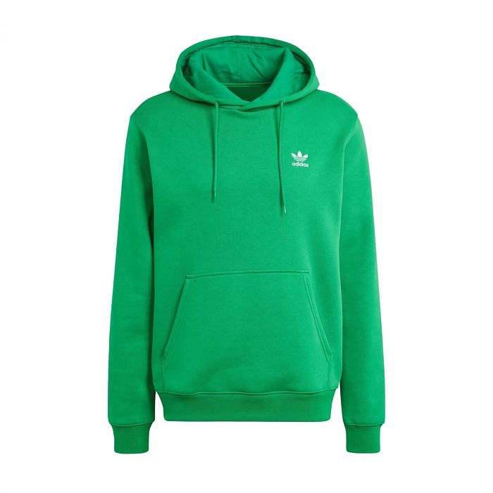 ADIDAS ORIGINALS FELPA CON CAPPUCCIO TREFOIL ESSENTIALS 047980801 GREE GREEN Felpe Sport Style Uomo Moda
