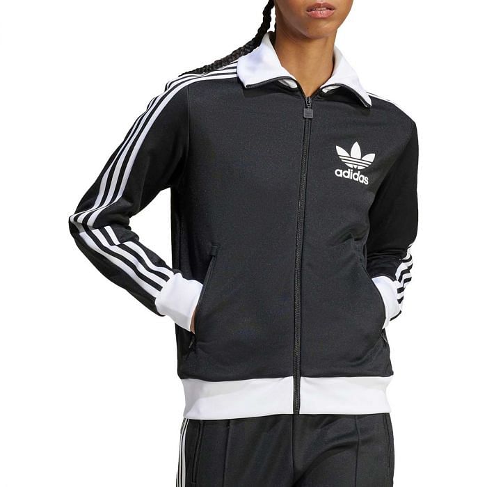 ADIDAS ORIGINALS FELPA FULL ZIP BECKENBAUER DONNA 049651301 BLK BLACK Felpe Sport Style Donna Moda