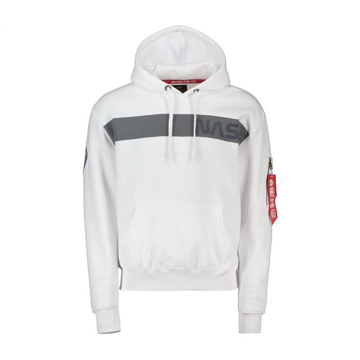 Alpha industries nasa hoodie white online