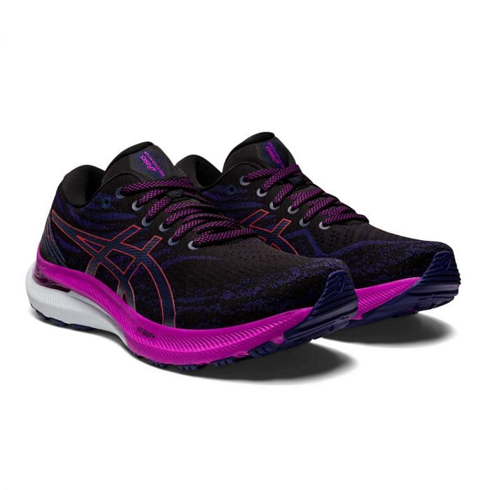 ASICS GEL KAYANO 29 DONNA 045686801 003 BLACK RED ALERT A4 stabili Scarpe Running Sport