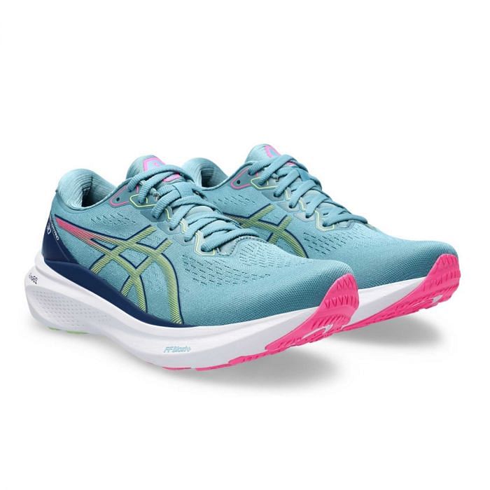 ASICS GEL KAYANO 30 DONNA 047779301 402 GRIS BLUE LIME A4 stabili Scarpe Running Sport