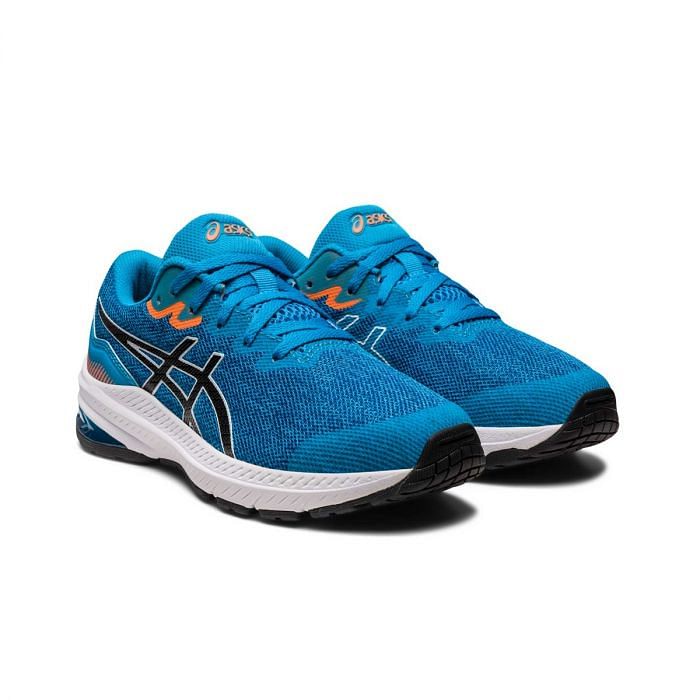 ASICS GT 1000 11 BAMBINO 046687101 421 ISLAND BLUE BLA A4 stabili Scarpe Running Sport