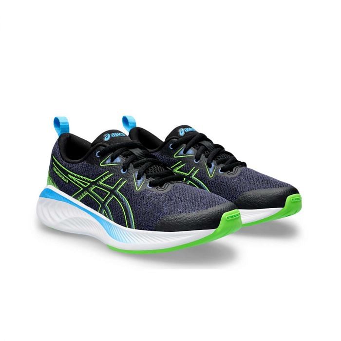 ASICS GEL CUMULUS 25 BAMBINO 048913201 002 BLACK ELECTRIC A3 max ammortizzamento Scarpe Running Sport