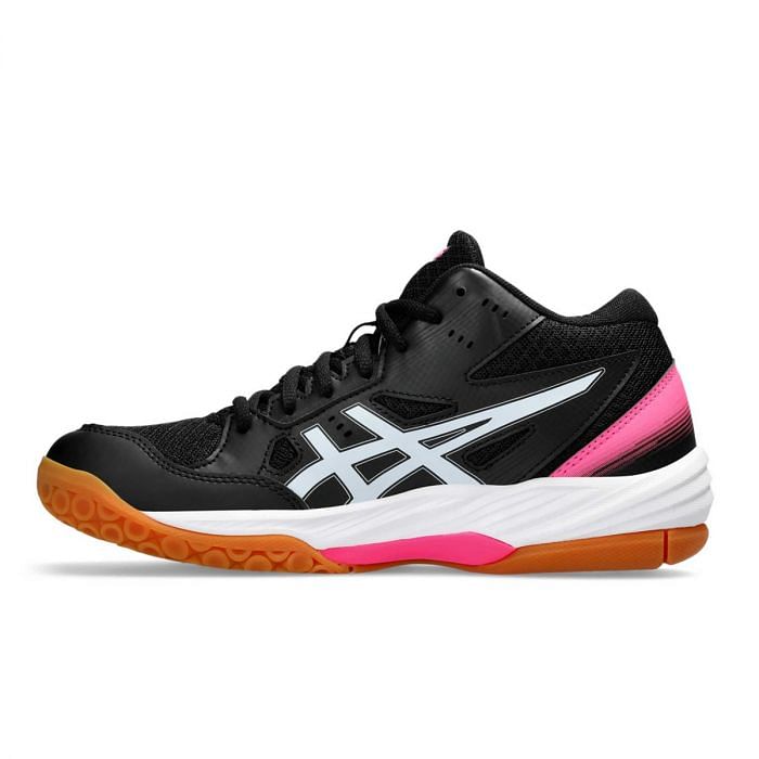 ASICS GEL TASK 3 MT DONNA 047607401 001 BLACK WHITE Scarpe Alte Scarpe Volley Sport