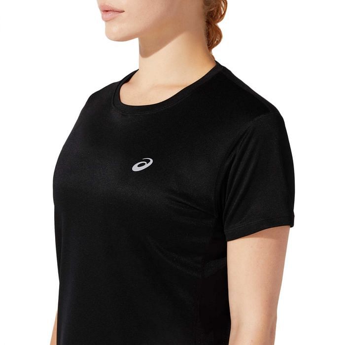 T shirt asics nera donna discount