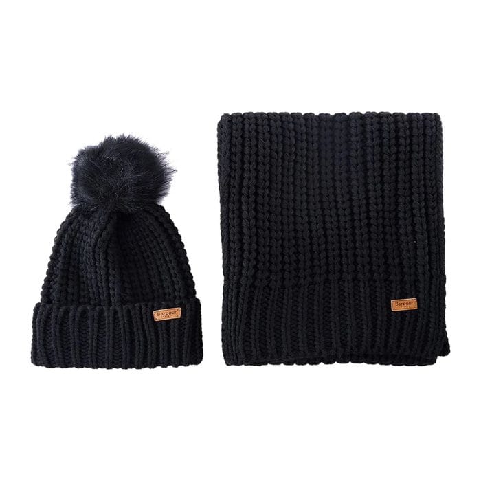 BARBOUR SET SCIARPA E CAPPELLO SALTBURN DONNA 048239401_BK11