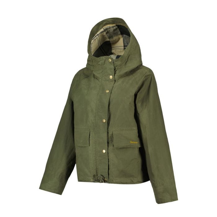 BARBOUR PARKA CORTO IN COTONE SHOWERPROOF NITH DONNA