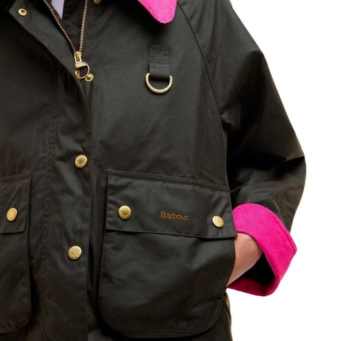 BARBOUR GIACCA ICON SPEY DONNA 051776301_OL71 OLIVE PINK