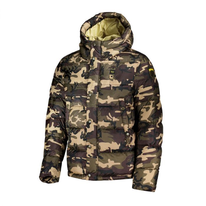 BLAUER PIUMINO CAPPUCCIO 048086701_659 CAMO VERDE Piumini