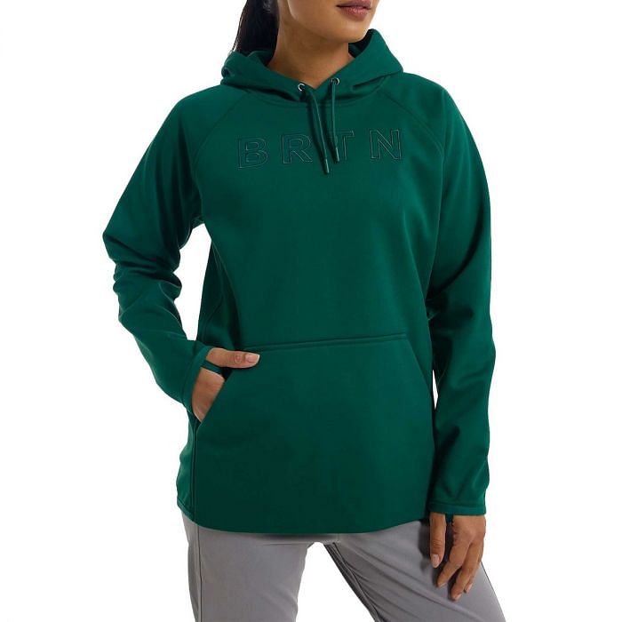 BURTON FELPA CON CAPPUCCIO CROWN DONNA 045661501 302 BOTANICAL GARDE Felpe Tecniche Abbigliamento Snowboard Sport