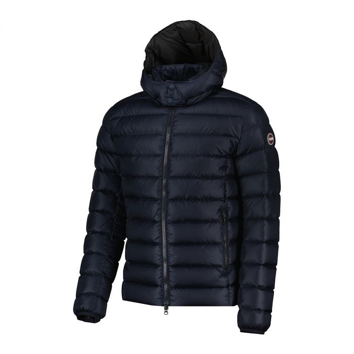 COLMAR ORIGINALS PIUMINO CON CAPPUCCIO STACCABILE RECYCLED 050213701 68 BLU Piumini Giacconi Uomo Moda