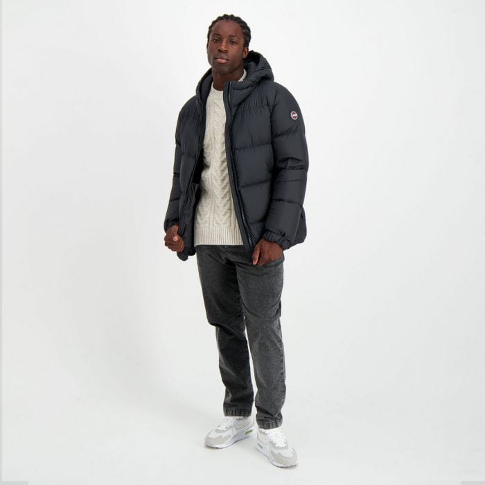 Giacca Invernale Piumino Uomo Colmar Nero Piumino Sportivo Giacca