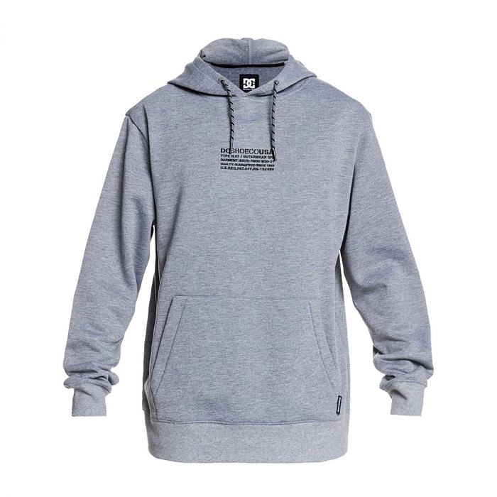 DC SHOES FELPA CON CAPPUCCIO VERSE 041121101 SLR0 FROSTGREY Felpe Tecniche Abbigliamento Snowboard Sport