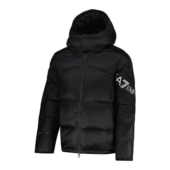 PIUMINO CON CAPPUCCIO LONG LOGO