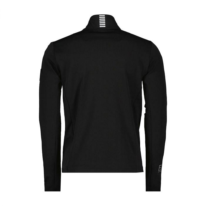 EA7 EMPORIO ARMANI SOTTOTUTA FULL ZIP KITZBUHEL POWERSTRETCH 047910701 1200 BLACK Sottotuta Abbigliamento Sci Sport