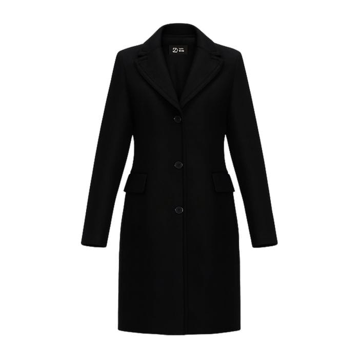 EMME MARELLA CAPPOTTO MONOPETTO DONNA 051465401_007 NERO