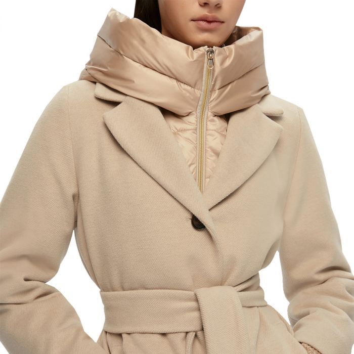 EMME MARELLA CAPPOTTO CON DAVANTINO E CAPPUCCIO STACCABILE DONNA