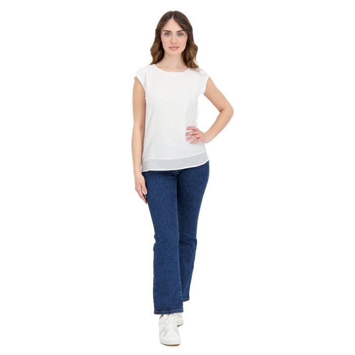 EMME MARELLA BLUSA IN COTONE E SETA DONNA 050715801_003