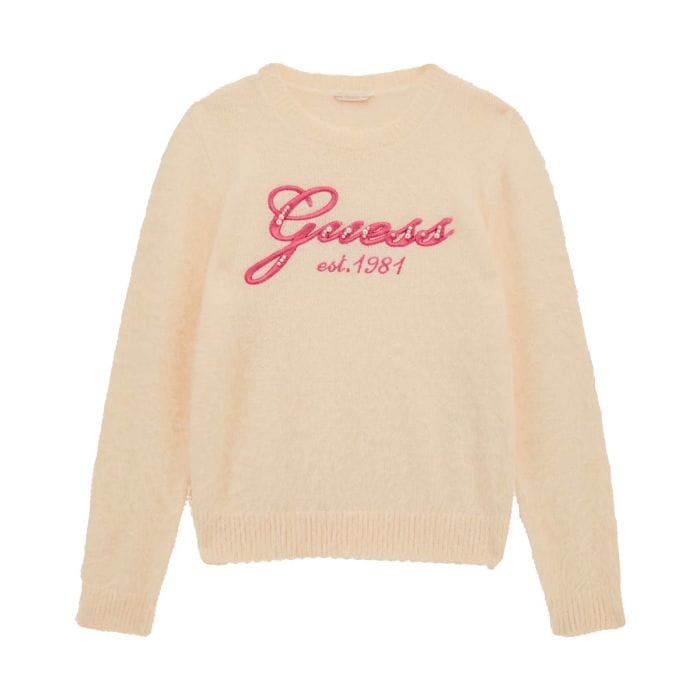 GUESS MAGLIONE SCRITTA GUESS BAMBINA 049691501_G012 CREAM