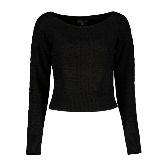 GUESS MAGLIONE SCOLLO BARCA A TRECCE TERESA DONNA