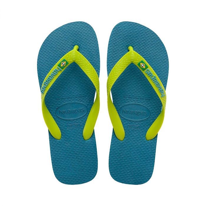 HAVAIANAS BRASIL LOGO 049354001 4974 AMAZONITE BLUE Tutte Infradito Scarpe