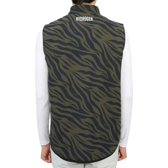 HYDROGEN - WINTER GOLF VEST - 045902401_G77 - MILITARY GREEN