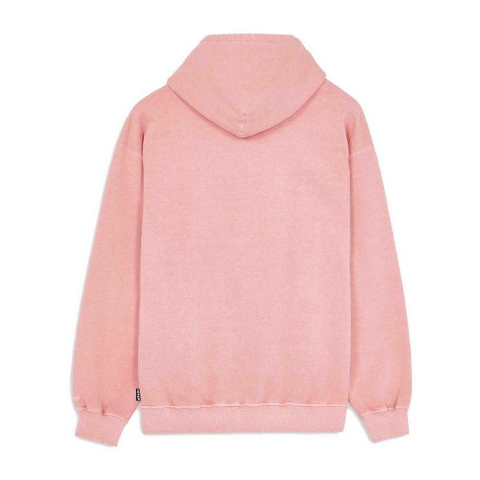 FAIABLE Felpa Con Cappuccio Oversize Uomo – Cotone Felpato Vintage, Tasca Canguro, Colore Rosa Chiaro, Taglia XS