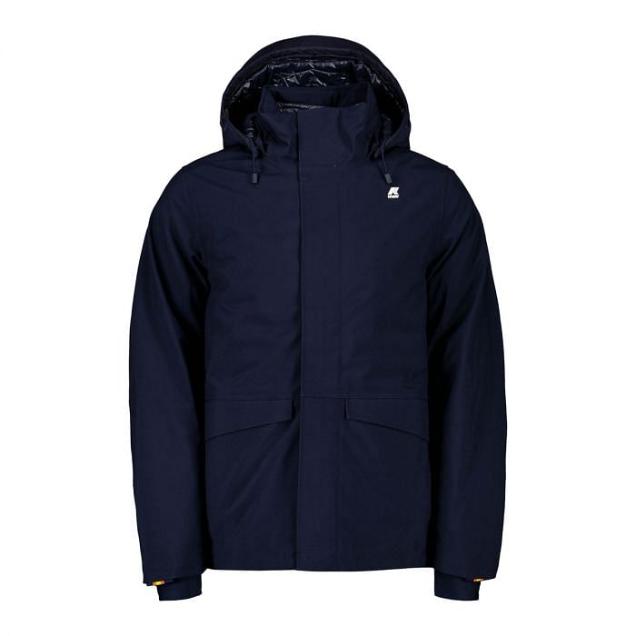 K-WAY - PARKA CORTO BONDED PADDED - 046412401_K89 - BLU DEPTH - Parka -  Giacconi - Uomo - Moda